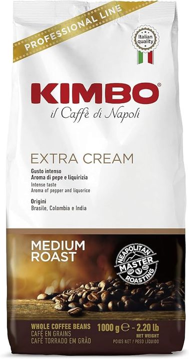 KIMBO COFFEE BEANS EXTRA CREAM 1kg