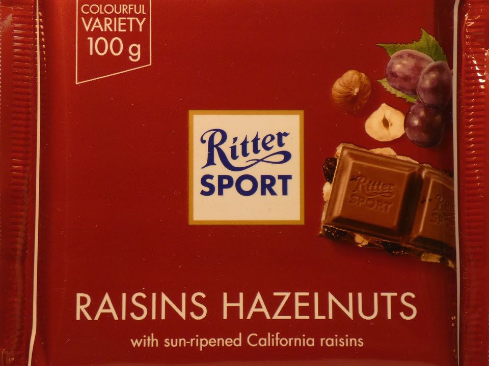 Ritter Sport Raisins & Hazelnut