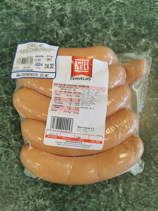 Swiss Deli Cervelas - sold per sausage