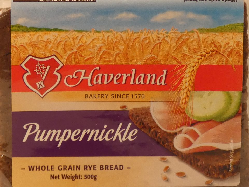 Whole Grain Rye Bread - Pumpernickle