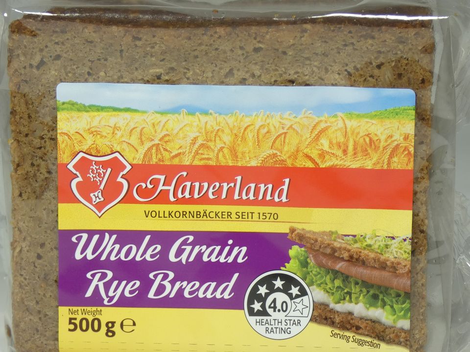 Whole Grain Rye Bread -  Haverland