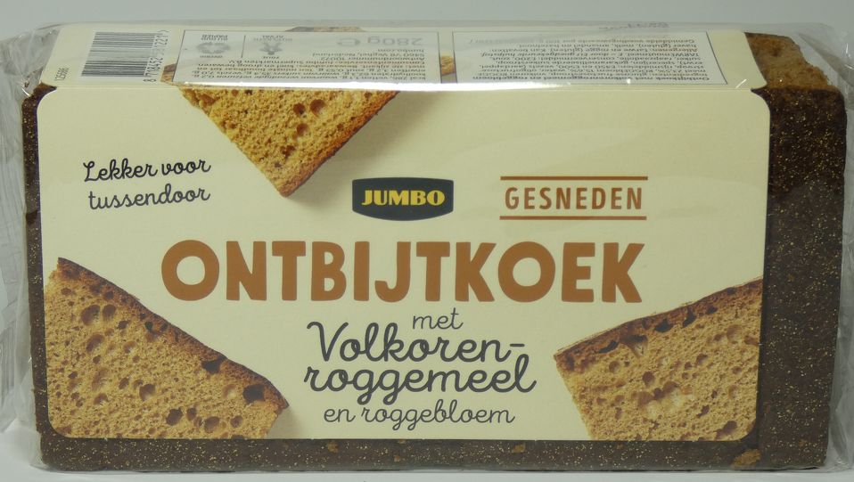 Breakfast Cake Whole Wheat - Ontbijtkoek 280g