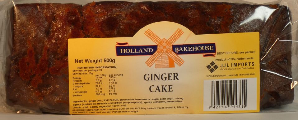Ginger Cake Holland Bakehouse
