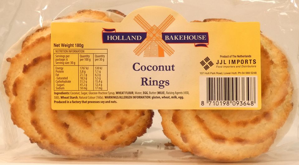 Coconut Rings Holland Bakehouse