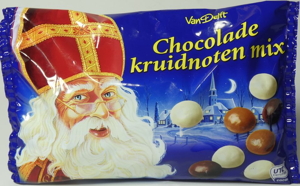 Kruidnoten Chocolate Mixed 250g Van Delft