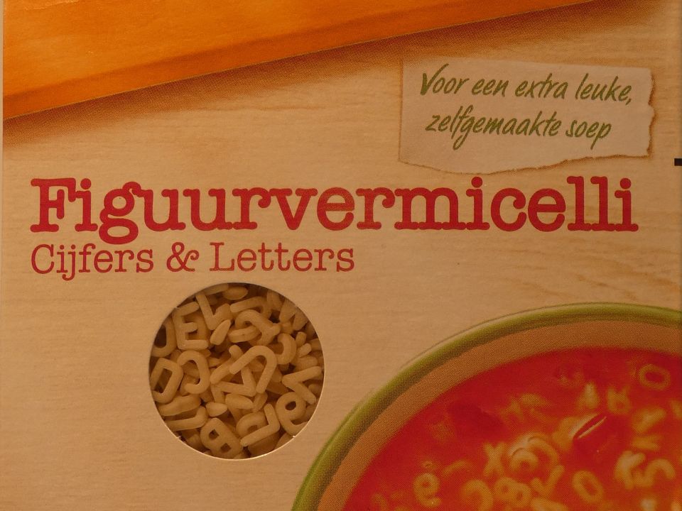Vermicelli Numbers and Letters