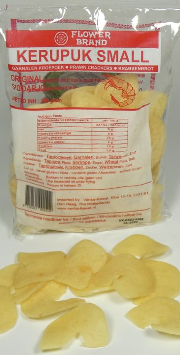 Kroepoek Small Unbaked 250g Flower Brand