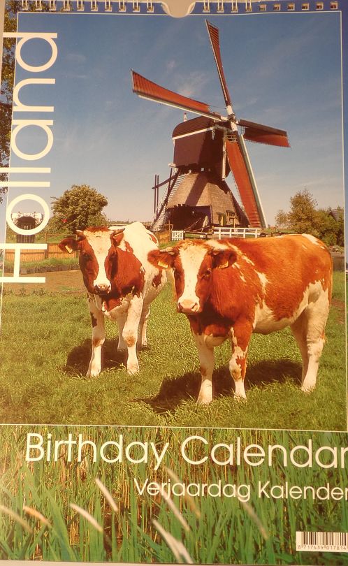Birthday Calendar - Holland