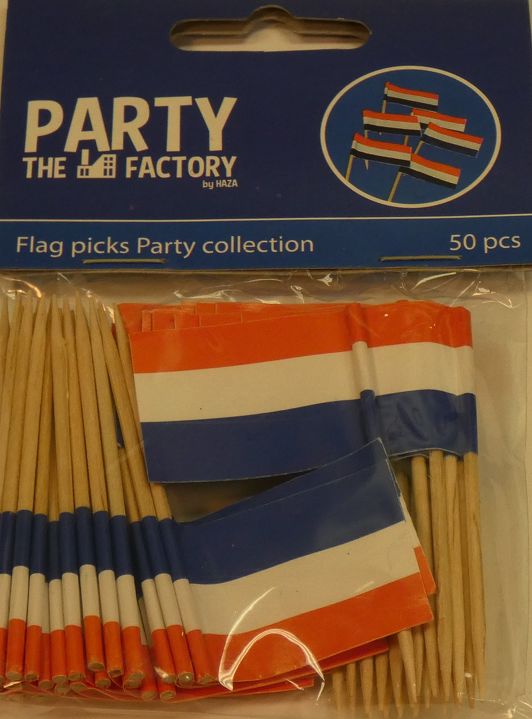 Cocktail Prikkers With Dutch Flag