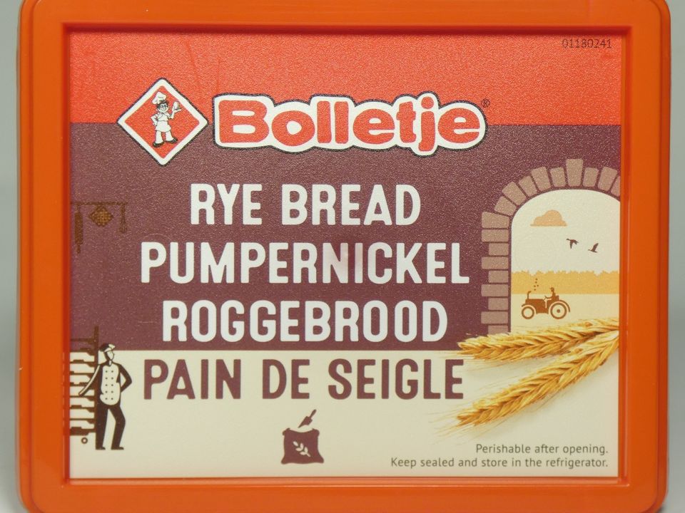 Whole Grain Rye Bread - Pumpernickle -  Bolletje