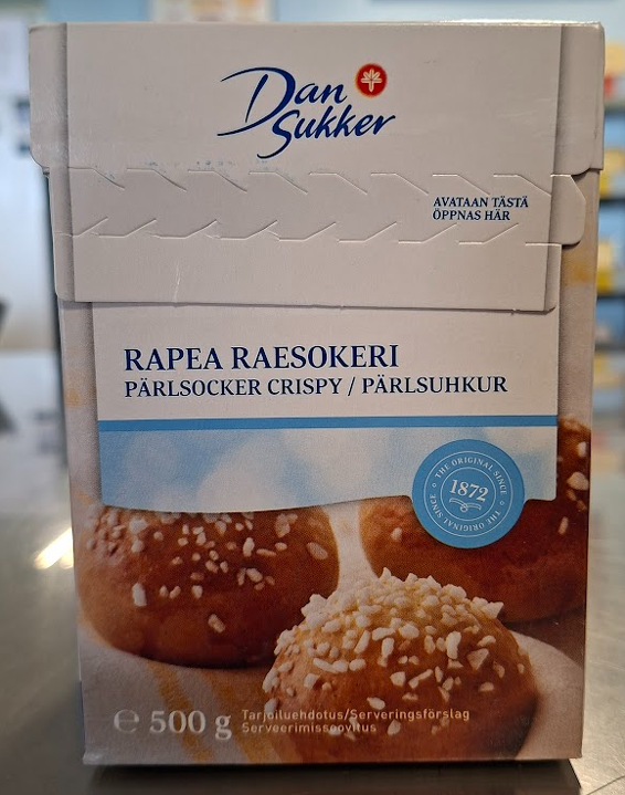 Pearl Sugar Coarse 500g Dansukker