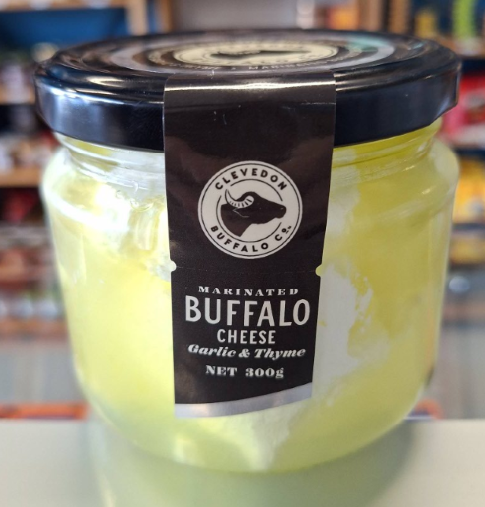 Garlic & Thyme Marinated Buffalo Cheese