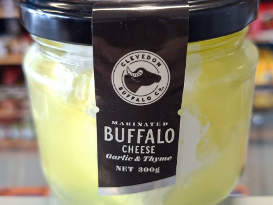 Garlic & Thyme Marinated Buffalo Cheese