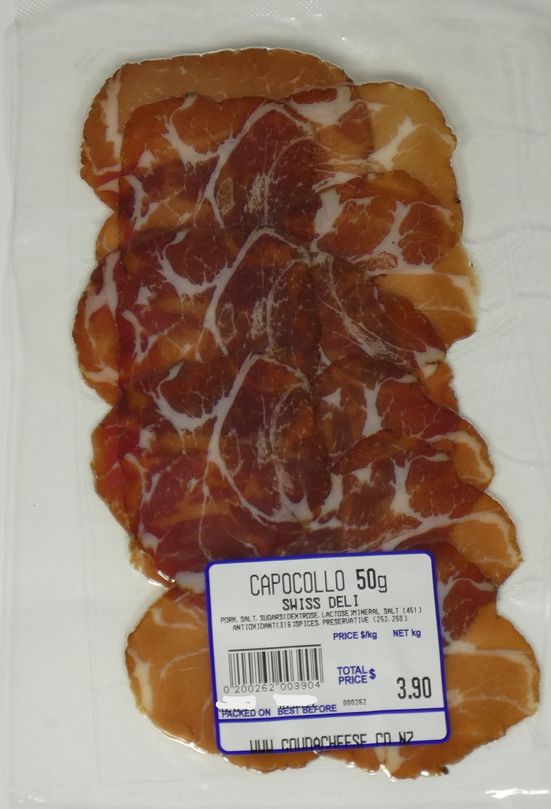 Capocollo 50g Products Gouda Cheese Shop