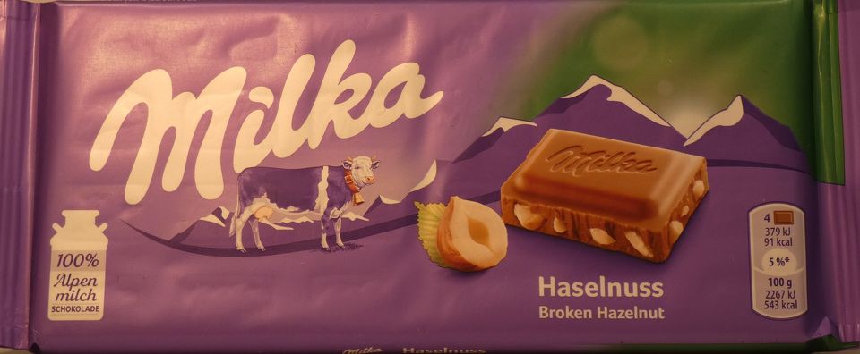 Chocolate Bar Hazelnut Milka