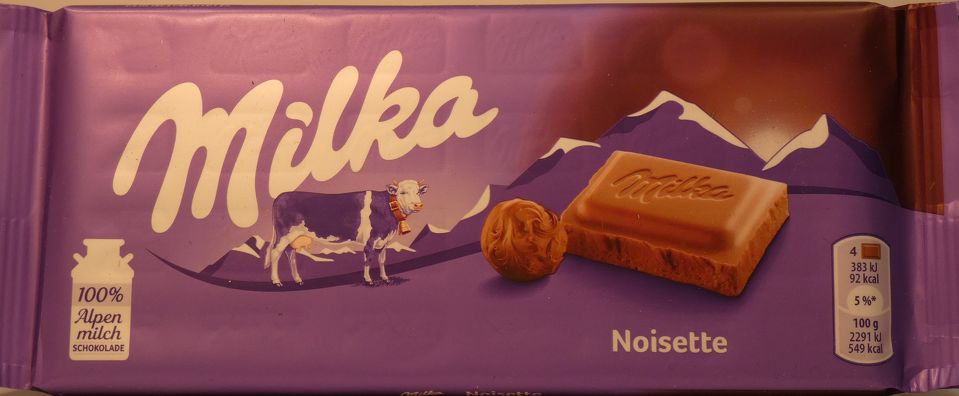 Chocolate Bar Noisette Milka