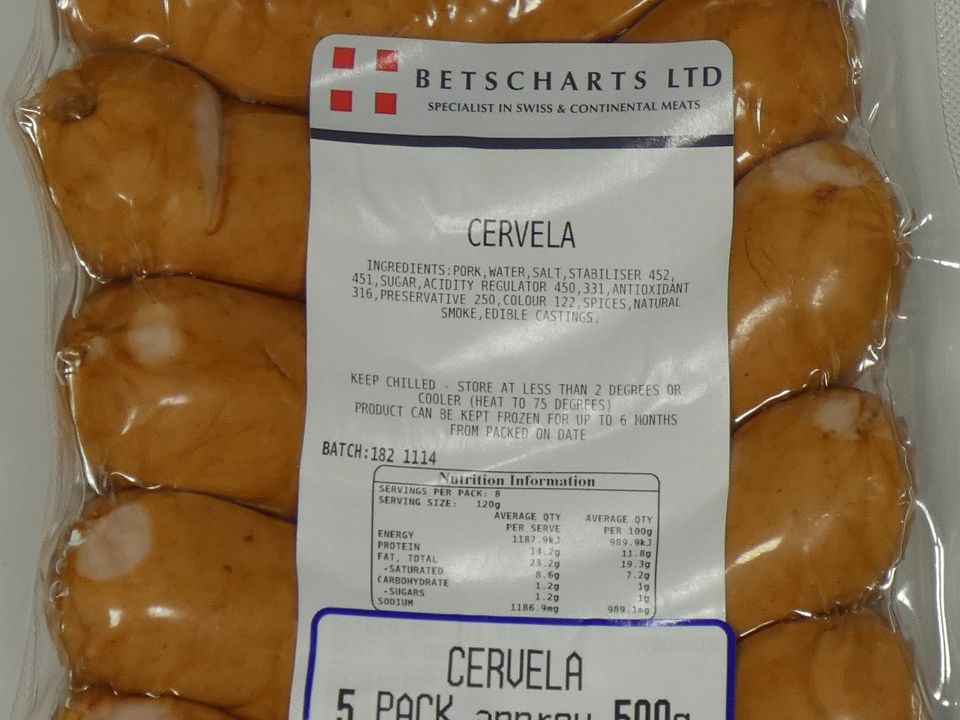 Cervela 5-pack approx. 500g
