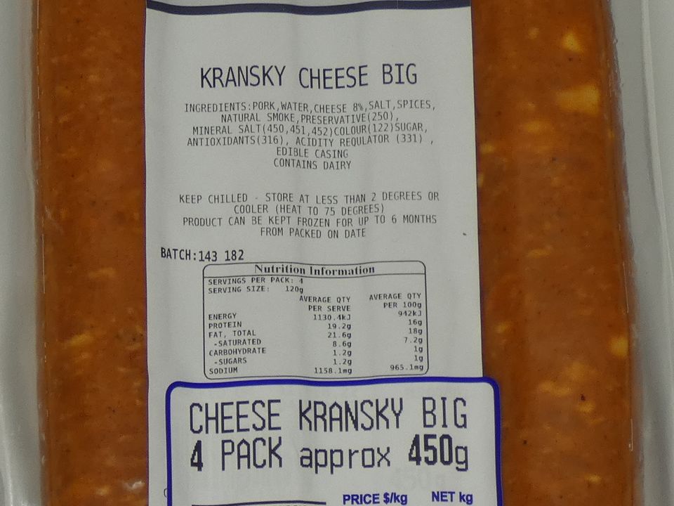 Cheese Kransky 4-pack approx. 450g