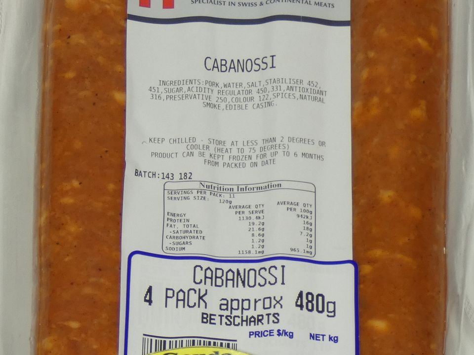 Cabanossi 4-pack approx. 480g